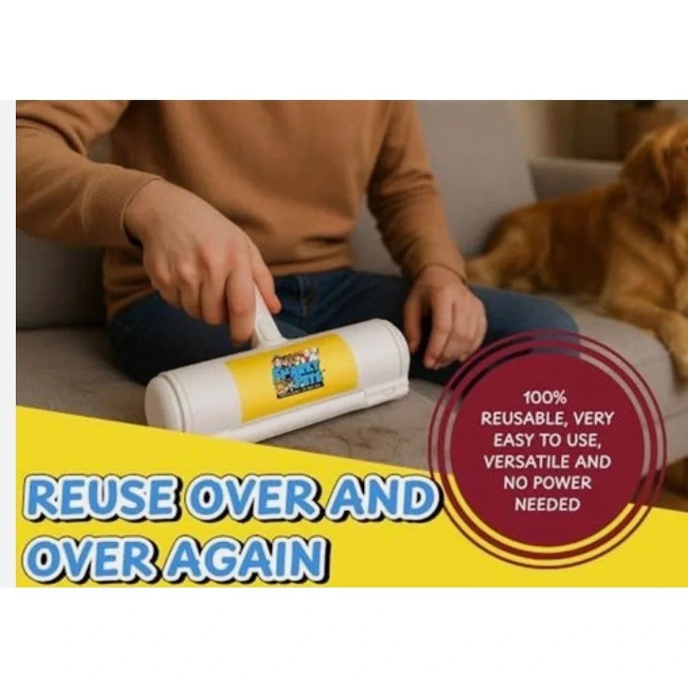 Snarky Pets Reusable Pet Hair Remover Roller‎ - New
